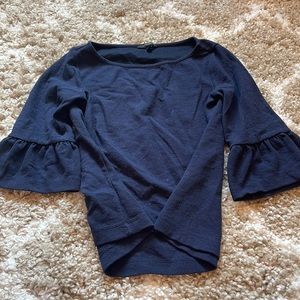 Banana Republic 3/4 sleeve blouse, navy blue, size S, worn once